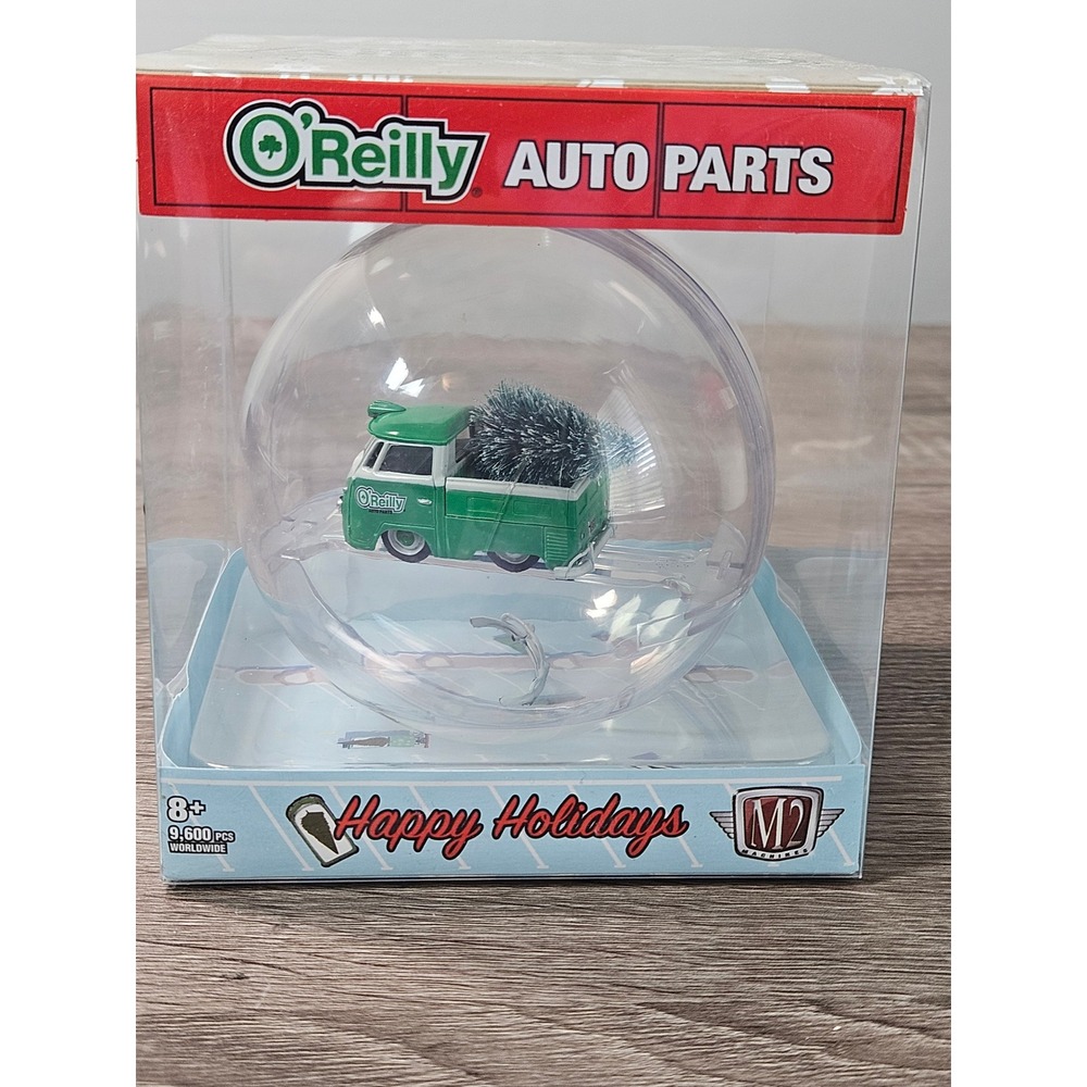 M2 Machines O'Reilly Auto Parts VW Microbus Christmas Ornament Limited 1/9600